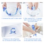 Personalisierte Liebe Knochen Pfote drucken Haustier Kühlung Schal mit gestickten Namen Haustier liefert Geburtstag Housewarming Geschenk für Tierbesitzer