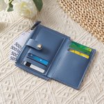 Portafoglio portatile personalizzato in pelle con nome e portacarte regalo di compleanno e anniversario per donne e ragazze