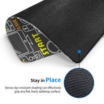 Personalized Game Elements Anti-Slip Mouse Pad with Name Back to School Birthday Gift for Students Game Lovers