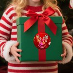 Henkilökohtainen söpö joulu Neon poro vedenpitävä tarroja tarrat nimi lahja sisustus joulu festivaali puolue suosikkeja perheelle ystävät