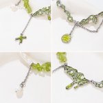 Personligt strandfödelse snäckskal naturpärla och sten pärlhalsband med initialer sommar semester födelsedag årsdag gåva för kvinnor