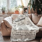 Personlig blommig skiss foto 2-6 tecken mjuk pläd med namn och text heminredning födelsedagspresent för systrar besties