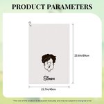 Toalla de Golf Absorbente Personalizada con Nombre y Clip para Colgar Accesorio Deportivo Regalo de Cumpleaños para Jugador de Golf Amante del Golf