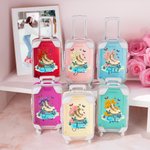 Henkilökohtainen Ice Skate Birth Flower Mini Hair Accessory matkalaukku Shape Storage Box nimi syntymäpäivä joululahja luistelu harrastajille