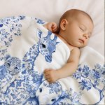 Personalizzato Mluticolor floreale Leopardo Giraffa Elefante Morbido Coperta con Nome e Cognome Cameretta Baby Shower Regalo per Ragazzi Ragazze