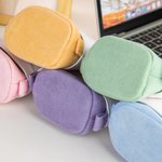 Personalized Peter Rabbit Corduroy Stand-Up Telescopic Pencil Bag with Name and Initial School Stationery Back to School Gift for Kids