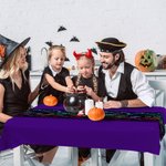 Personalized Jack-O'-Lantern Ghost Spider Web Table Runner with Text Home Decor Halloween Party Gift for Family Friend