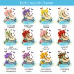 Henkilökohtainen Ice Skate Birth Flower Mini Hair Accessory matkalaukku Shape Storage Box nimi syntymäpäivä joululahja luistelu harrastajille