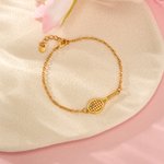 Personalized Tennis Ball Racket Birthstone Bracelet Stud Earrings Necklace Set Dainty Jewelry Creative Birthday Game Day Gift for Tennis Player Women