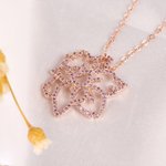 Gepersonaliseerde glitter geboorte bloem geboortesteen ketting sierlijke sieraden verjaardag verjaardag kerstcadeau voor vrouwen