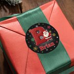 Henkilökohtainen Cartoon Santa Claus Initial vedenpitävä tarroja nimi lahja sisustus joulujuhla suosikki ystävien perheelle