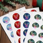 Henkilökohtainen söpö joulu Neon poro vedenpitävä tarroja tarrat nimi lahja sisustus joulu festivaali puolue suosikkeja perheelle ystävät