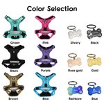 Personalized Bone Design Signage Multicolor Pet Chest Harness with Name and Number Outdoor Activities Birthday Gift for Pet Lovers Owners