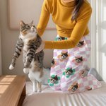 Personalized Plaid 1-4 Pet Face Photos Pajama Pants Party Birthday Gift for Women Men