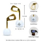 Personalisierter Golfschläger Golfball Design Flaschenöffner mit Namen Initiale Grillparty Mitbringsel Geburstag Einweihung Geschenk für Bierliebhaber