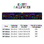 Personalized Jack-O'-Lantern Ghost Spider Web Table Runner with Text Home Decor Halloween Party Gift for Family Friend