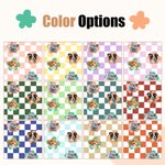 Personalized Plaid 1-4 Pet Face Photos Pajama Pants Party Birthday Gift for Women Men