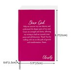 Personalized Dear God Healing Text A5 Journal Notebook with Name Daily Essentials Birthday Gift for Christianity Believer Son Daughter
