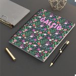 Cuaderno personalizado A5 con 60 páginas rayadas y nombre Regalo de cumpleaños de vuelta al cole para niñas y mujeres