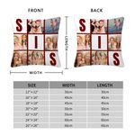 Personalisierte 6 Fotos Collage Multicolor Throw Kissen Abdeckung Home Decor Geburtstag Weihnachten Geschenk für Schwestern Freunde