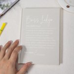 Personalized Boss Lady A5 Journal Notebook with Name Daily Office Essentials Business Appreciation Brithday Christmas Gift for Female Boss Colleague