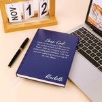 Personalized Dear God Healing Text A5 Journal Notebook with Name Daily Essentials Birthday Gift for Christianity Believer Son Daughter