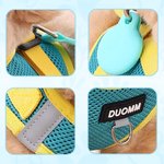 Gepersonaliseerde bot ontwerp bewegwijzering Multicolor huisdier borst harnas met Airtag houder en naam Verjaardag Outdoor activiteiten Gift voor huisdier liefhebbers eigenaren