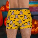 Personifierad You Drive Me Batty Face Photo Boxershorts för män med namn Halloween-present till pojkvän make