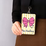 Porte-crayon personnalisé pour enseignants Porte-badge à rayures avec lanière Retour à l'école Cadeau de la semaine d'appréciation de l'enseignant pour les enseignants Éducateurs