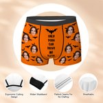 Personifierad You Drive Me Batty Face Photo Boxershorts för män med namn Halloween-present till pojkvän make