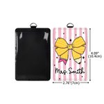 Porte-crayon personnalisé pour enseignants Porte-badge à rayures avec lanière Retour à l'école Cadeau de la semaine d'appréciation de l'enseignant pour les enseignants Éducateurs