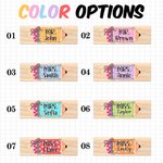 Personlig Bow Pencil Blackboard Eraser med titel och Whiteboard Marker Skolmaterial Tillbaka till skolan Säsongspresent för lärare Utbildare