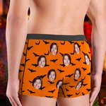 Personifierad You Drive Me Batty Face Photo Boxershorts för män med namn Halloween-present till pojkvän make