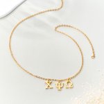 Personalizzato Sorority 1-3 Lettere greche Collana Bid Day Laurea Compleanno Grande Piccola Sorority Idea regalo per le amiche Ragazze