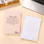 Personalized Dear God Healing Text A5 Journal Notebook with Name Daily Essentials Birthday Gift for Christianity Believer Son Daughter