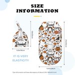 Personifierad spöke pumpa mjuk kasta filt baby swaddle knut hatt set med namn Halloween present till familj nya föräldrar