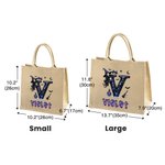 Personalisierte niedlichen Cartoon Hexe Ribbon Initial Jute Tote Tasche mit Namen Halloween Party Geschenk für Mädchen Frauen