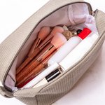 Personalized Birth Flower Cartoon Character Multicolour Makeup Bag with Name and Zipper Travel Essentials Wedding Party Birthday Gift for Women