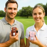 Personalized Comic Style Avatar Golf Ball Tee Holder PU Leather Pouch with Name Sports Accessory Club Training Gift for Golf Players