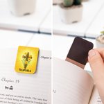 Personligt kors och födelseblomma PU-läder Magnetiskt bokmärkesklämma med namn Födelsedag Dopgåva för kristna bokmalar