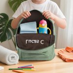 Personalisierte Multicolor Cord Kleinkind Schultasche mit gestickten Namen Geburtstag zurück zu Schule Geschenk für Kinder Kleinkinder