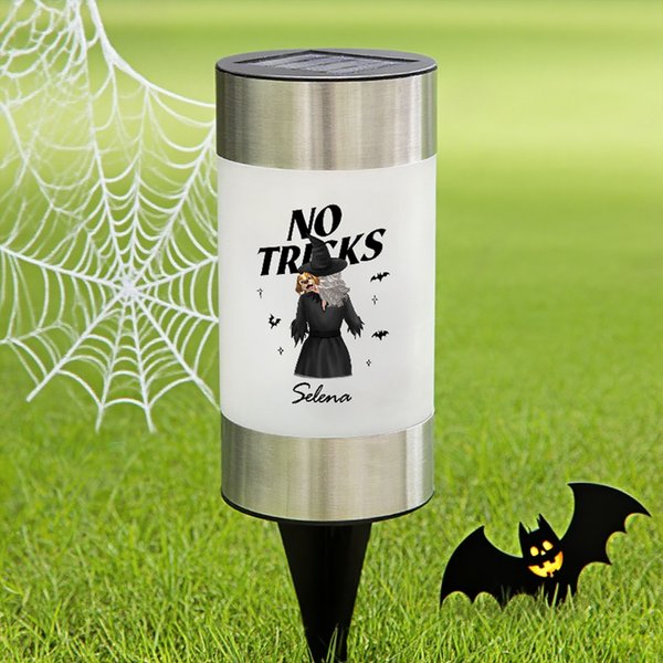 Henkilökohtainen Halloween Cartoon Dog Vedenpitävä Solar Garden Light nimi irrotettava Garden Decoration Halloween lahja perheen puutarhanhoito ystäville