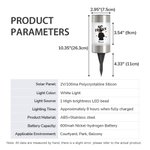 Personalized Halloween Cartoon Dog Waterproof Solar Garden Light with Name Removable Garden Decoration Halloween Gift for Family Gardening Lovers