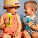 Personalisierte Multicolor Buntstifte Eiszapfenhalter mit Namen Sommerurlaub Strand Party Geschenk für Kinder