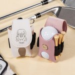 Personalized Comic Style Avatar Golf Ball Tee Holder PU Leather Pouch with Name Sports Accessory Club Training Gift for Golf Players