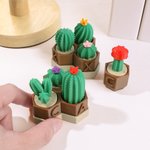 Gepersonaliseerd 3D geprint Mini Cactus Clicky Fidget Speelgoed met initiaal Stress Hulpmiddel Bureau Metgezel Verjaardagscadeau voor plantenliefhebbers ADHD Volwassenen