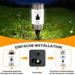 Personalisiertes Sternenkind Solar Grablicht Gartenlicht mit Silhouette Namen Text Grabschmuck Gartendeko Geschenk zum Gedenken an Geliebte Menschen