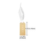 Personalized Engraved Name Mirrored Acrylic Stocking Tag Christmas Lights Tree Decor Christmas Gift for Family Friends