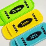 Personalisierte Multicolor Buntstifte Eiszapfenhalter mit Namen Sommerurlaub Strand Party Geschenk für Kinder
