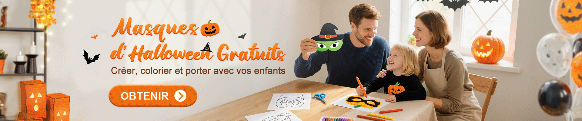 Masques d’Halloween Gratuits